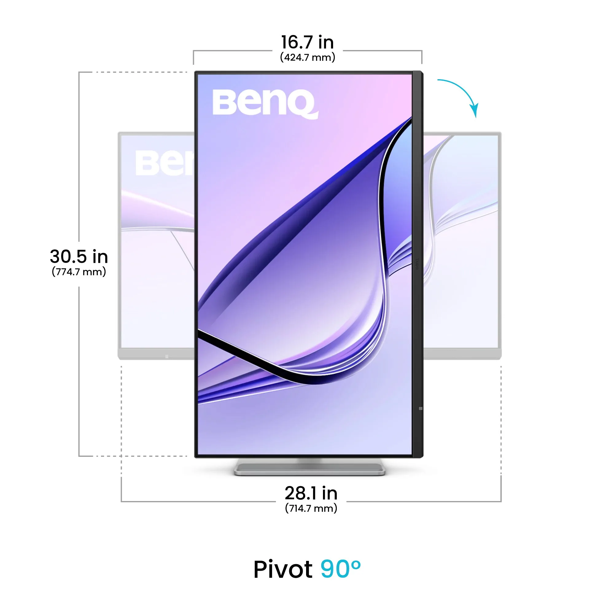 BenQ MA320UG Computerbildschirm 80 cm (31.5") 3840 x 2160 Pixel 4K Ultra HD Weiß – Bild 4