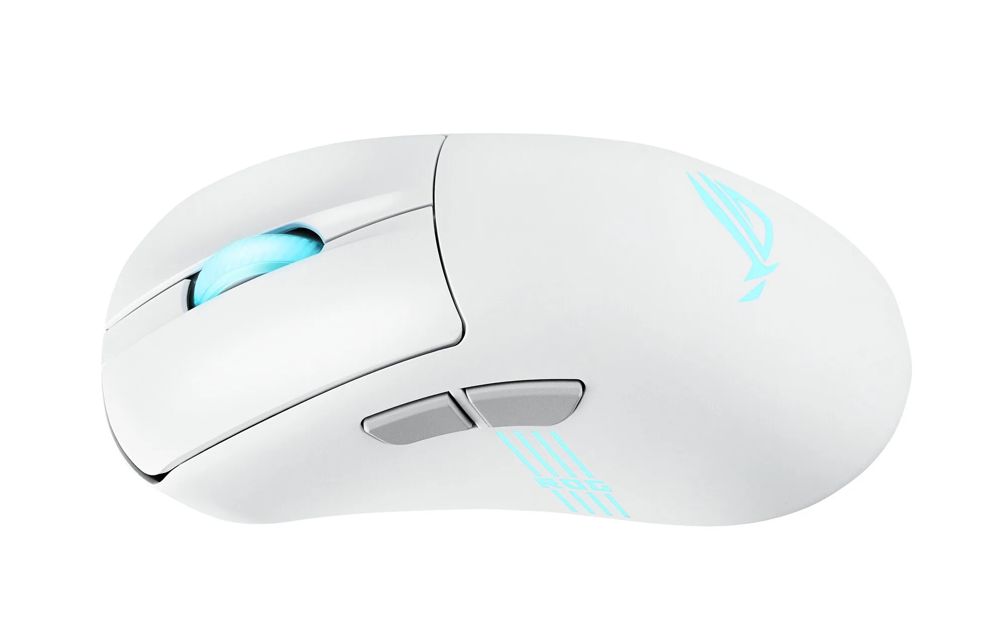 ASUS ROG Keris II Origin WHT Maus Gaming Rechts RF Wireless + Bluetooth + USB Type-A Optisch 42000 DPI – Bild 4