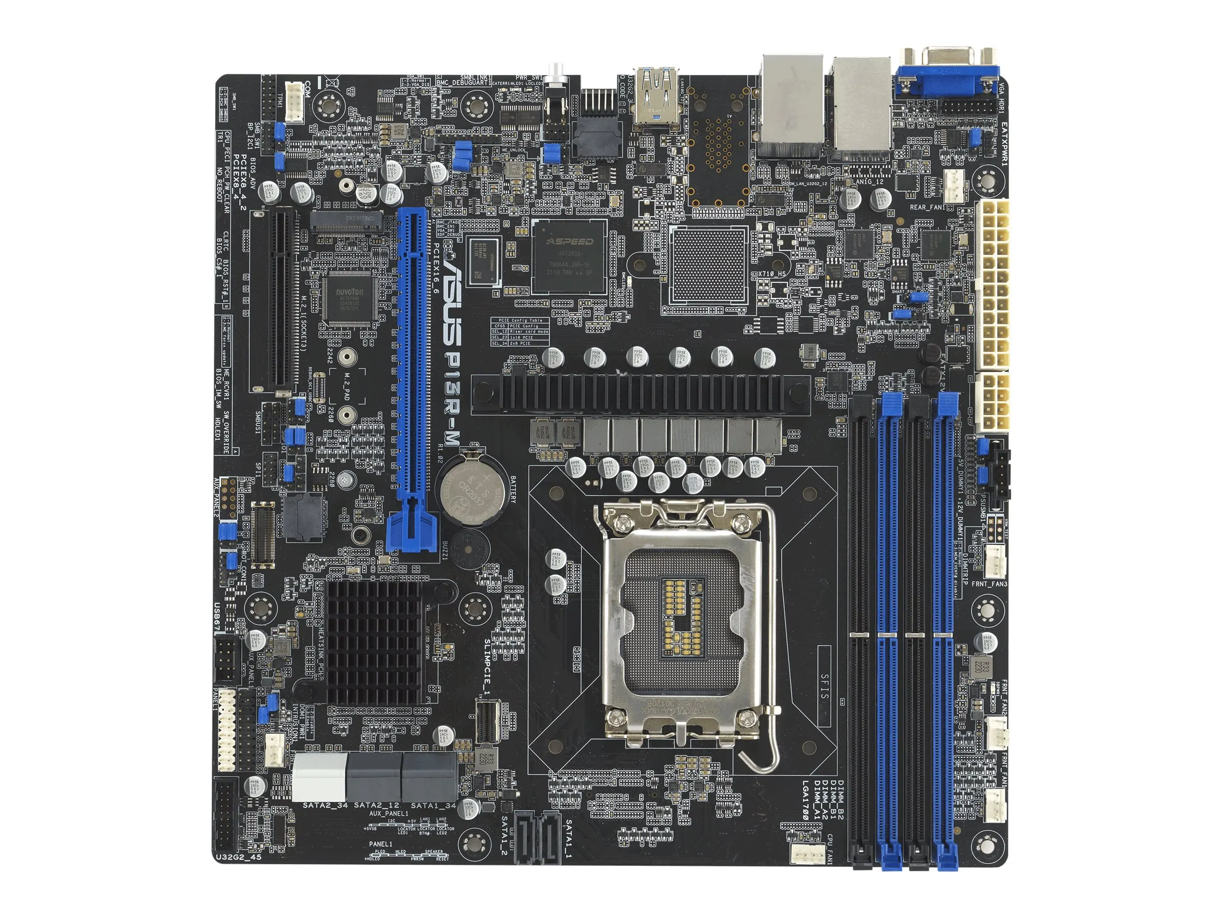 ASUS P13R-M         microATX  1x LGA 1700 DDR5  2x1G  ASMB11