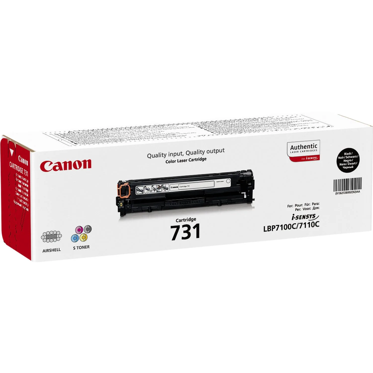Canon 731 Tonerkartusche 1 Stück(e) Original Schwarz – Bild 2
