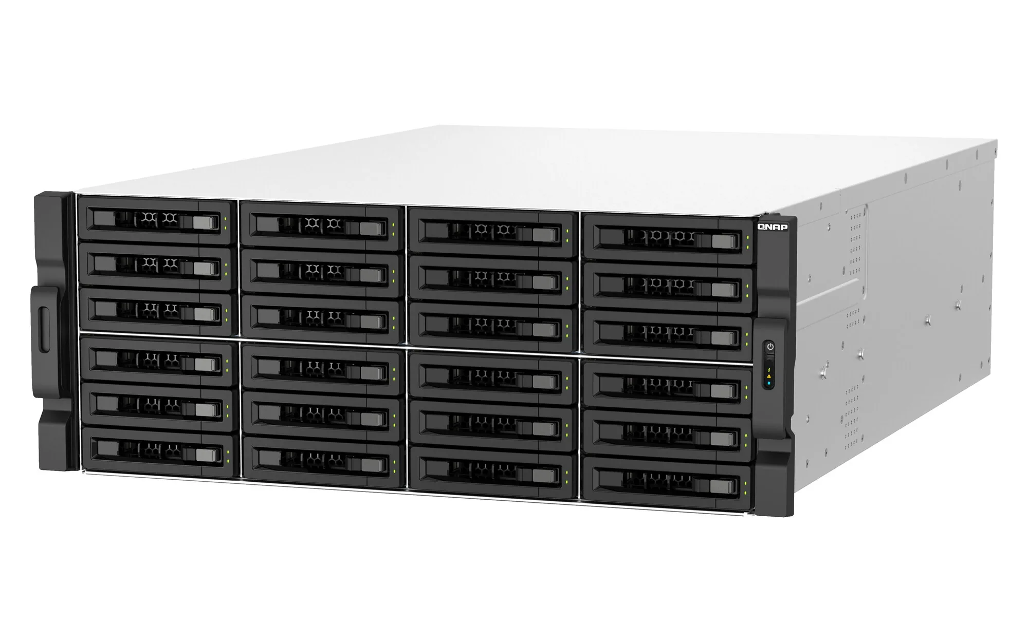 QNAP TS-H3087XU-RP NAS Rack (4U) Intel Xeon E E-2378 64 GB DDR4 0 TB QuTS hero Schwarz, Weiß – Bild 4
