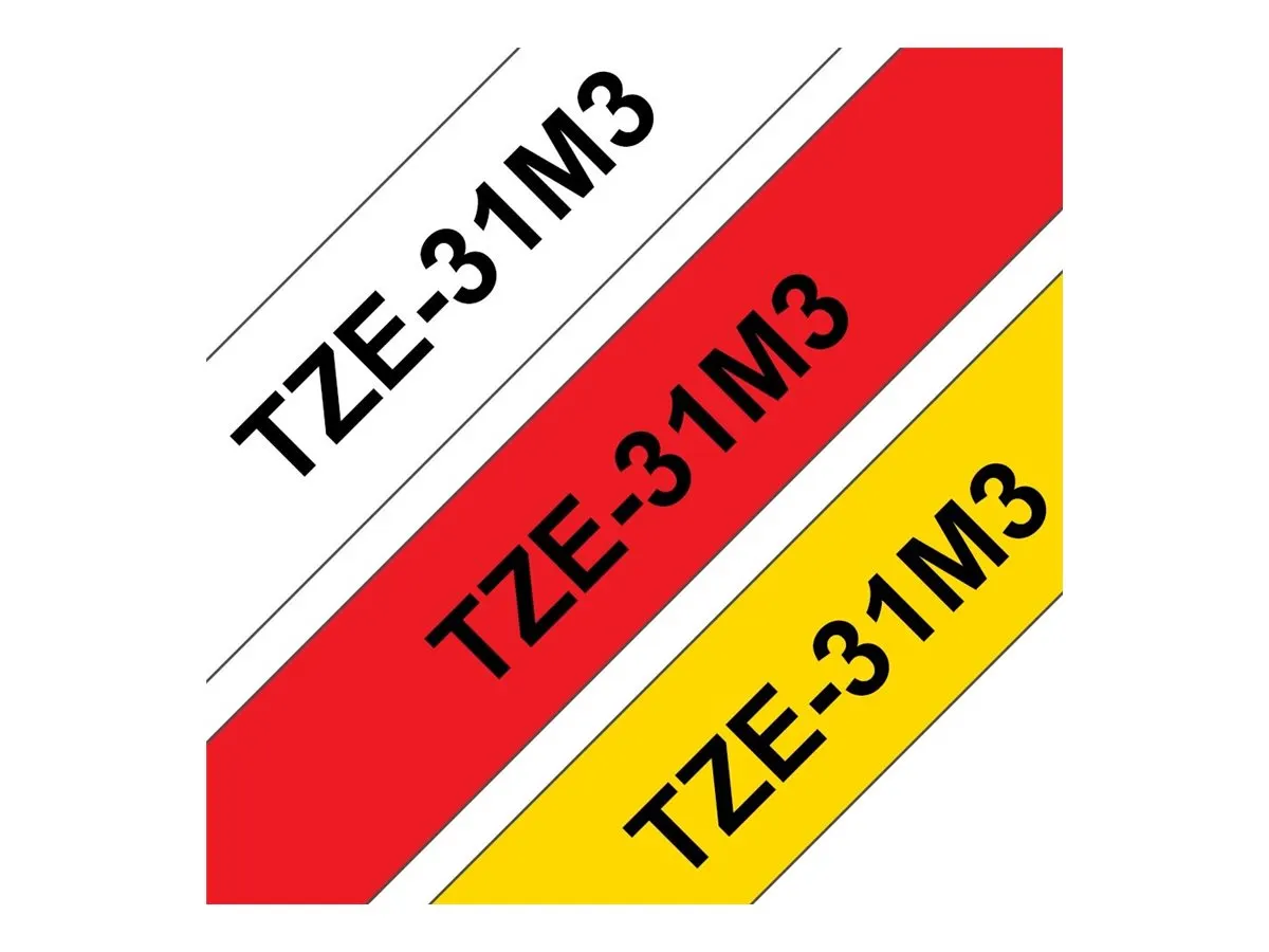 Etiketten Brother 3er Pack ohne Einzelverpackung TZE-31M3