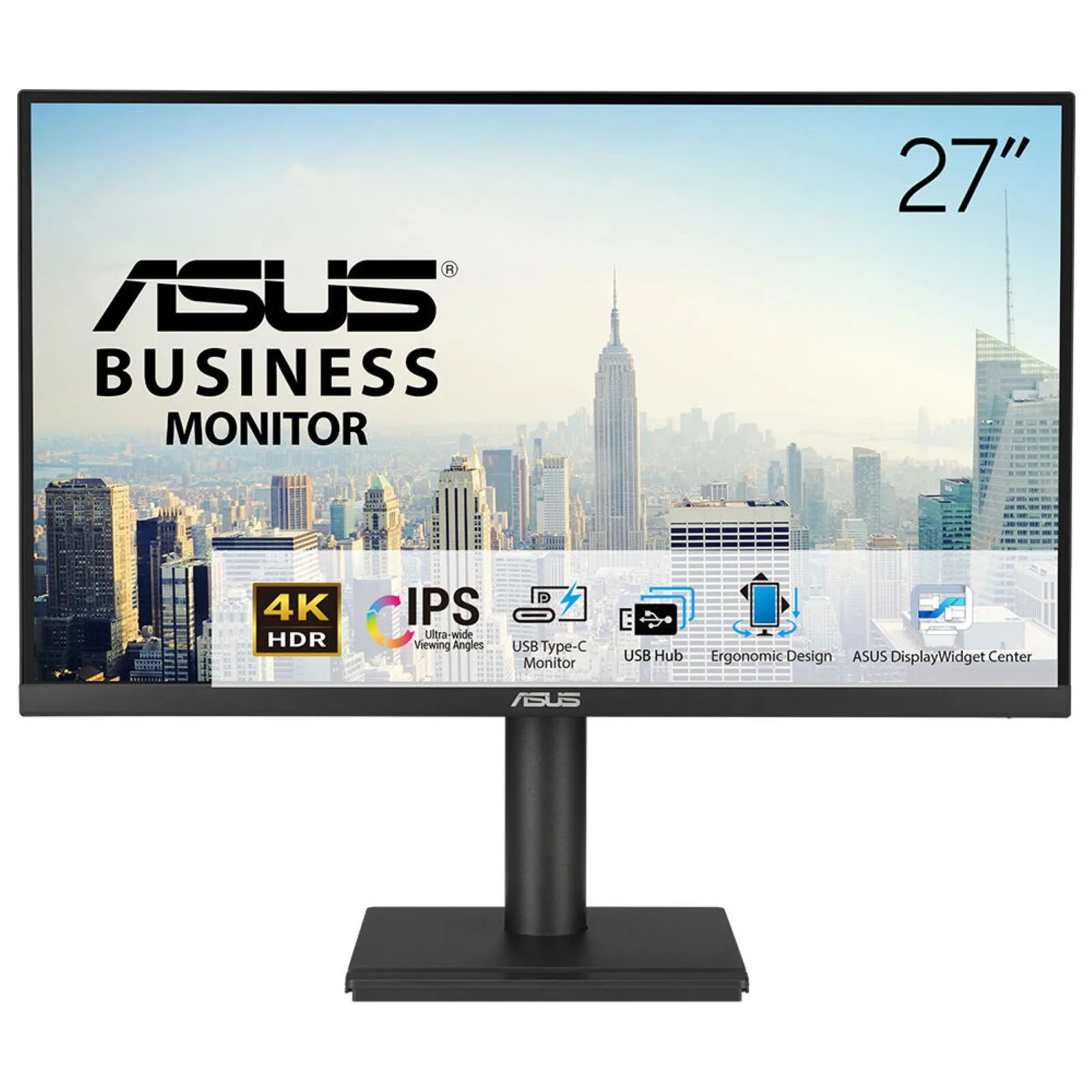 ASUS VA27UCPS Computerbildschirm 68,6 cm (27") 3840 x 2160 Pixel 4K Ultra HD LCD Schwarz – Bild 1