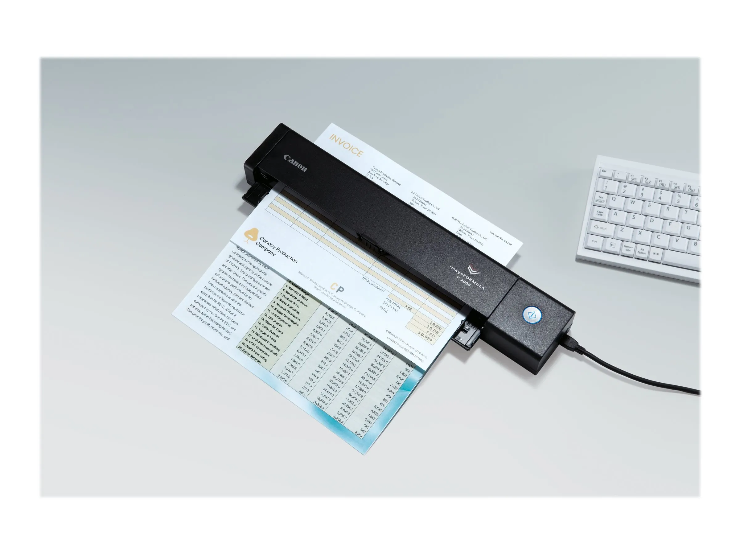 Canon imageFORMULA P-208II Scanner mit Vorlageneinzug 600 x 600 DPI A4 Schwarz