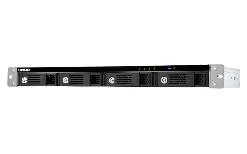 QNAP TR-004U Speicherlaufwerksgehäuse HDD / SSD-Gehäuse Schwarz, Grau 2.5/3.5" – Bild 1