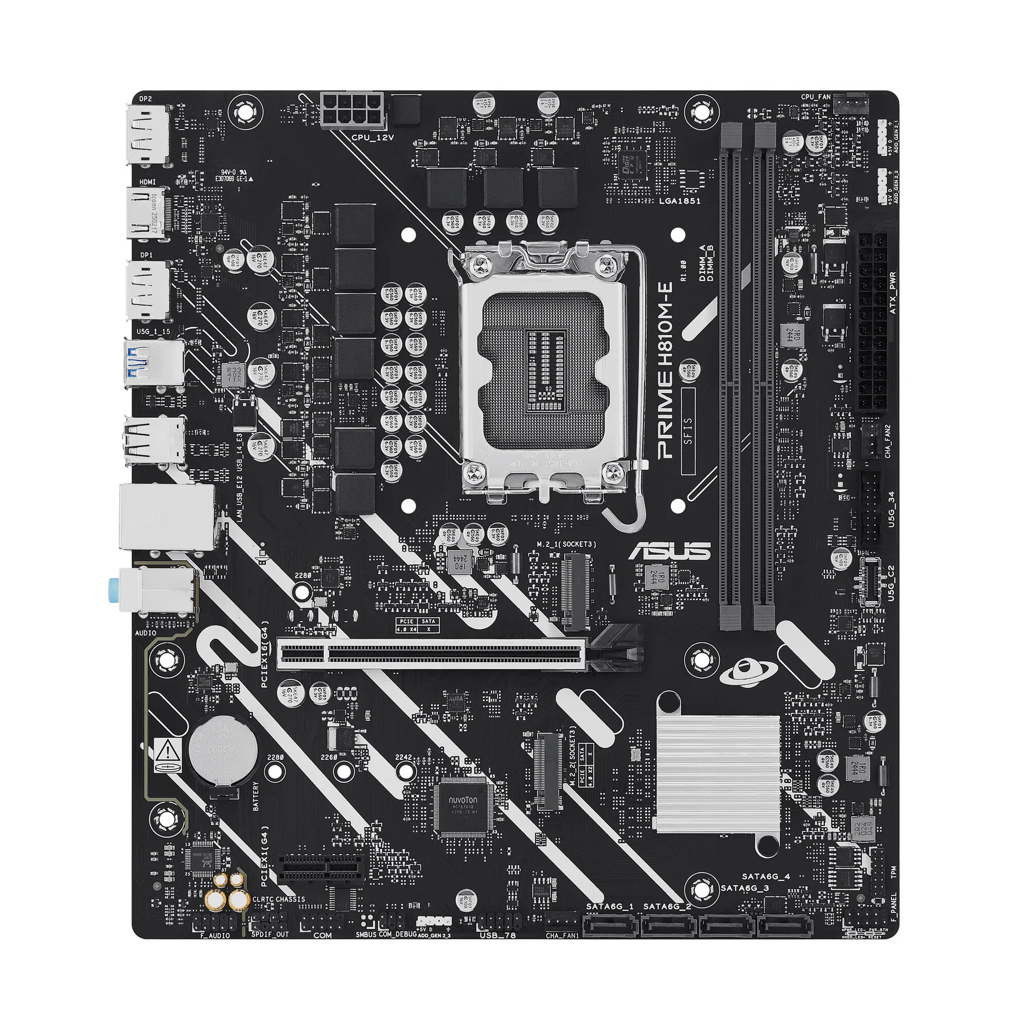 ASUS PRIME H810M-E-CSM Intel H810 LGA 1851 (Socket V1) micro ATX – Bild 1