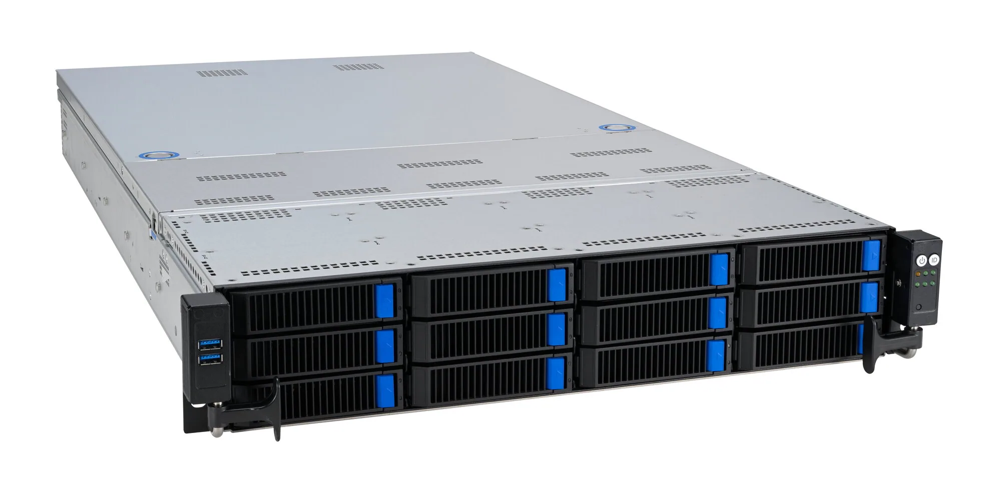 ASUS RS720A-E12-RS12 Socket SP5 Rack (2U) Grau – Bild 1