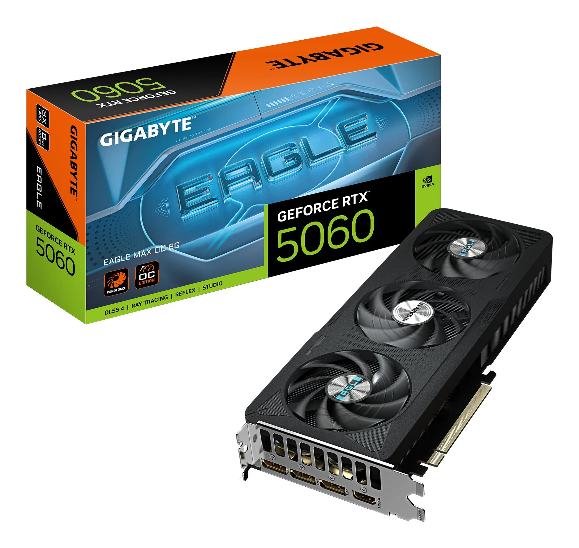 GIGABYTE GeForce RTX 5060 EAGLE MAX OC 8G Grafikkarte – Bild 1