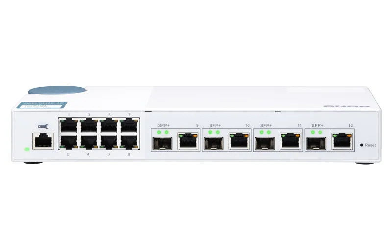 QNAP QSW-M408-4C Netzwerk-Switch Managed L2 Gigabit Ethernet (10/100/1000) Weiß – Bild 1