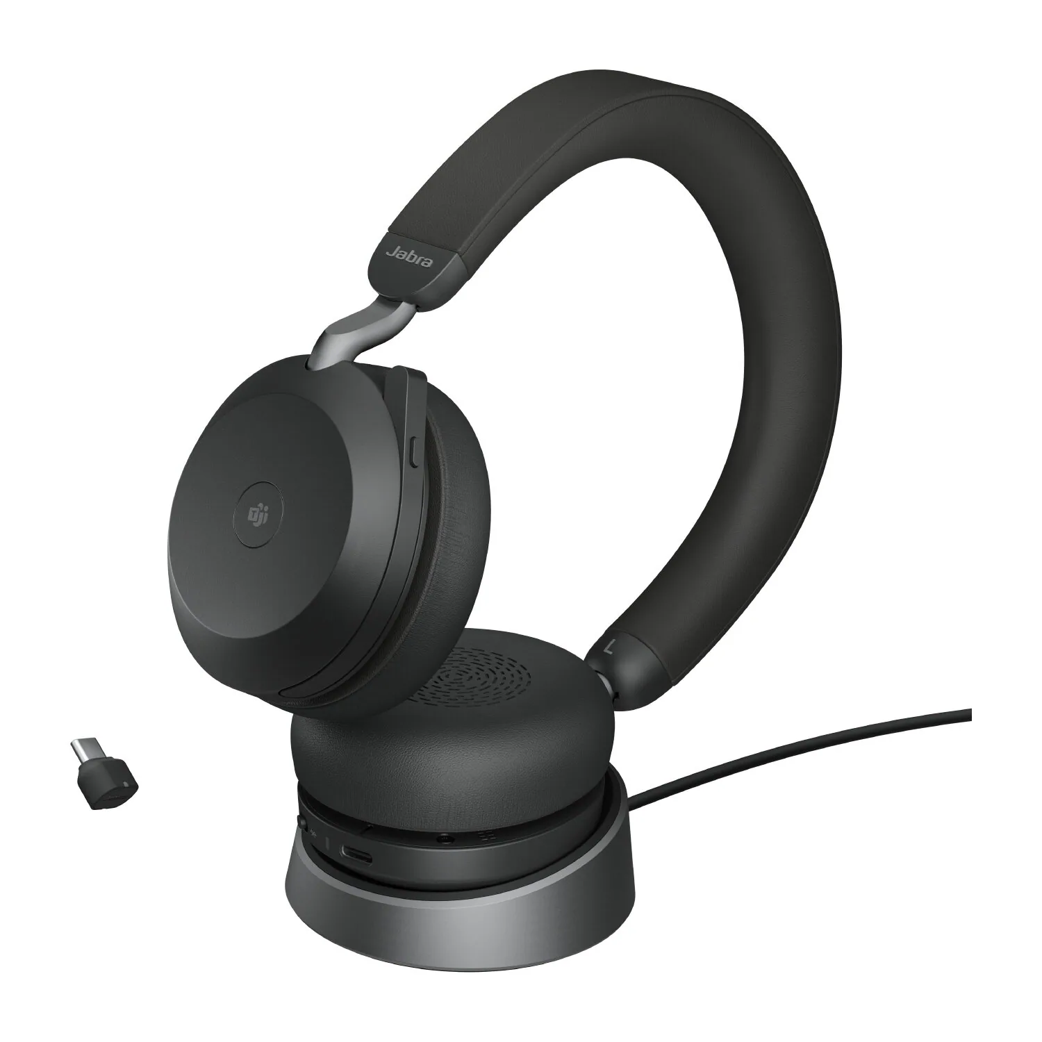 Jabra Evolve2 75 Kopfhörer Kabellos Kopfband Büro/Callcenter USB Typ-C Bluetooth Ladestation Schwarz – Bild 4