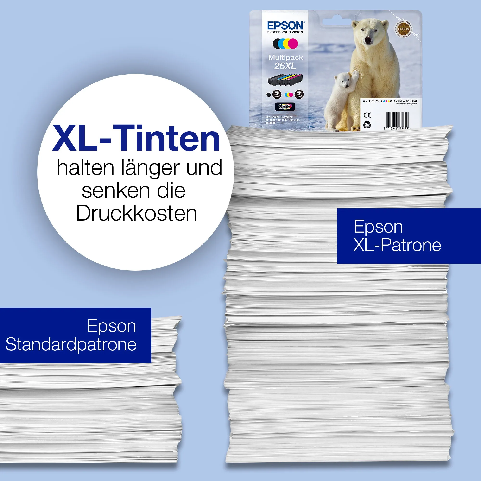 Epson Polar bear 26XL Eisbär Claria Premium Single Photo Black Tinte – Bild 5