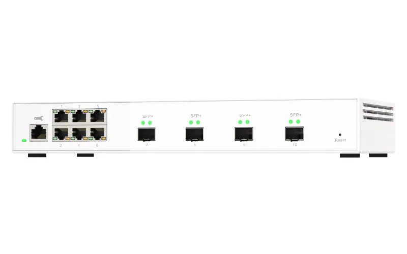 QNAP QSW-M2106-4S Netzwerk-Switch Managed L2 2.5G Ethernet (100/1000/2500) Weiß – Bild 3