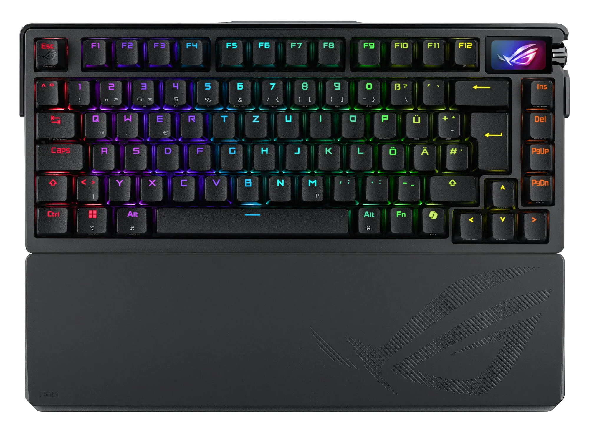 ASUS ROG Azoth Extreme Tastatur Gaming USB + RF Wireless + Bluetooth QWERTZ Schwarz – Bild 1