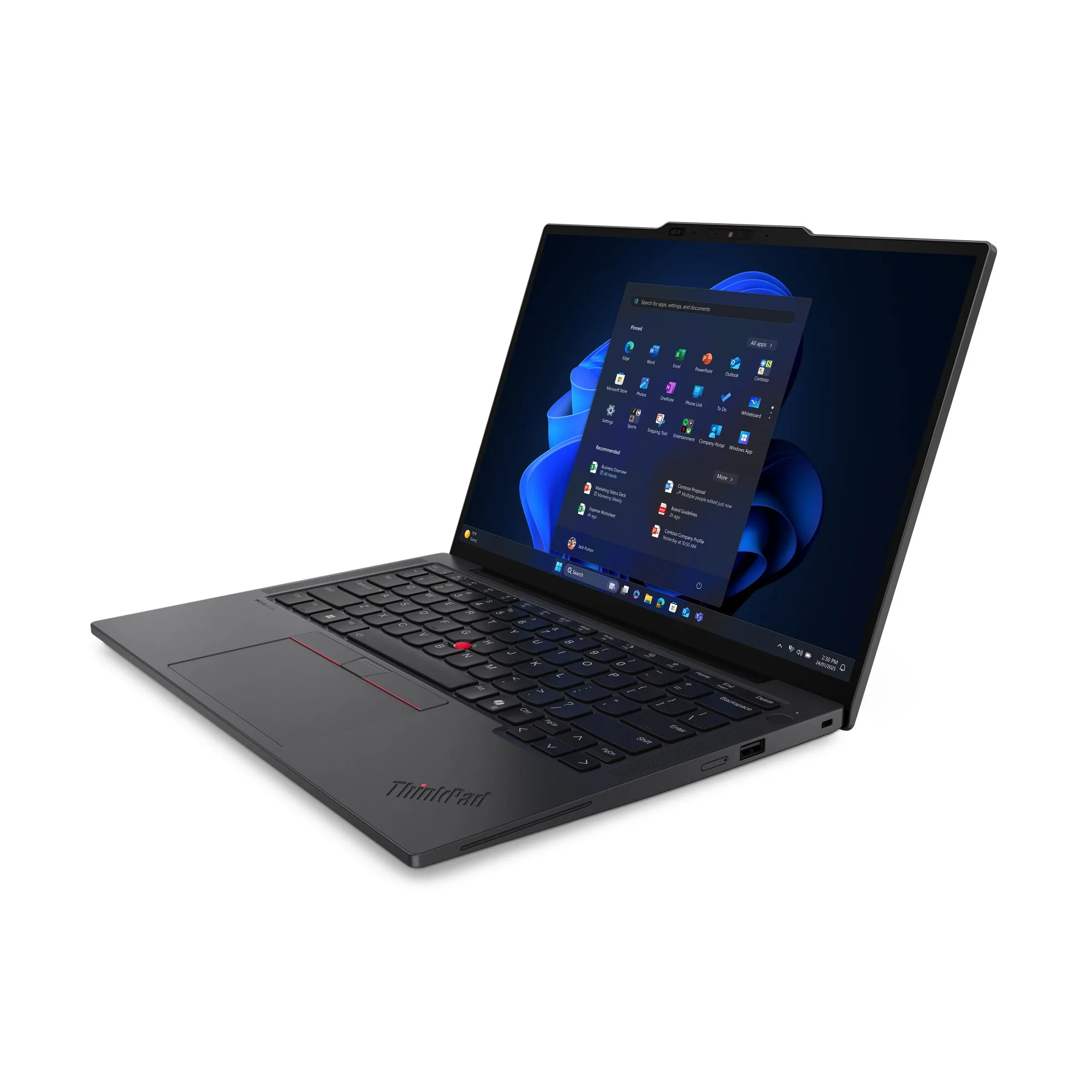 Lenovo ThinkPad X13 Gen 6 (Intel) Intel Core Ultra 5 225U Laptop 33,8 cm (13.3") WUXGA 16 GB LPDDR5x-SDRAM 512 GB SSD Wi-Fi 6E (802.11ax) Windows 11 Pro Schwarz Deutsch – Bild 4