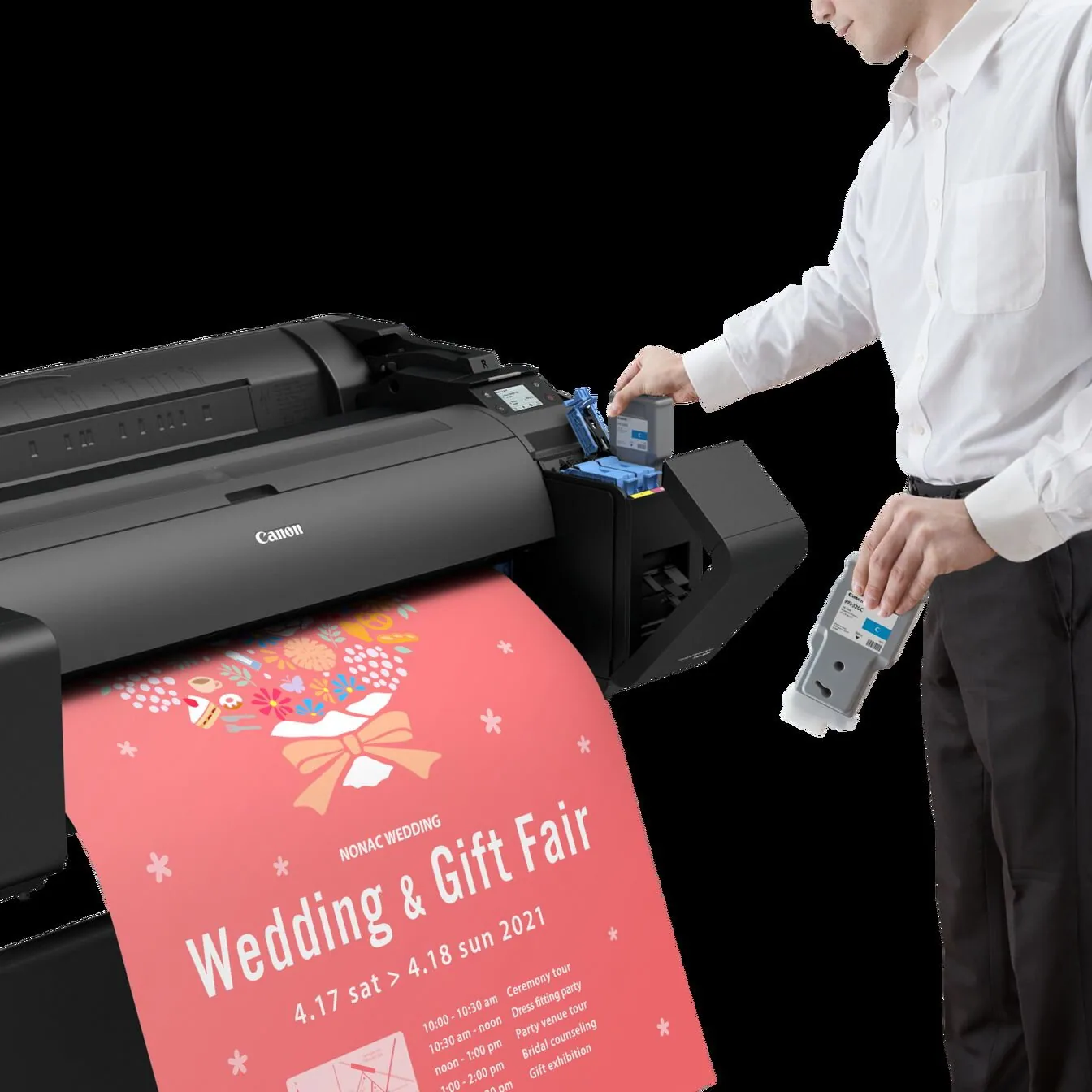 Canon imagePROGRAF GP-300 Großformatdrucker WLAN Bubblejet Farbe 2400 x 1200 DPI A0 (841 x 1189 mm) Ethernet/LAN – Bild 8