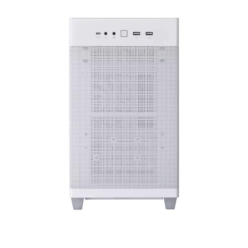 ASUS PRIME AP201 CASE TG WHITE Mini Tower Weiß – Bild 1