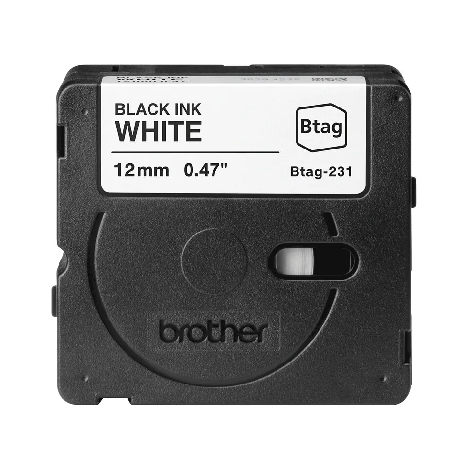 Brother BTAG-231 Etiketten erstellendes Band Schwarz auf weiss – Bild 5