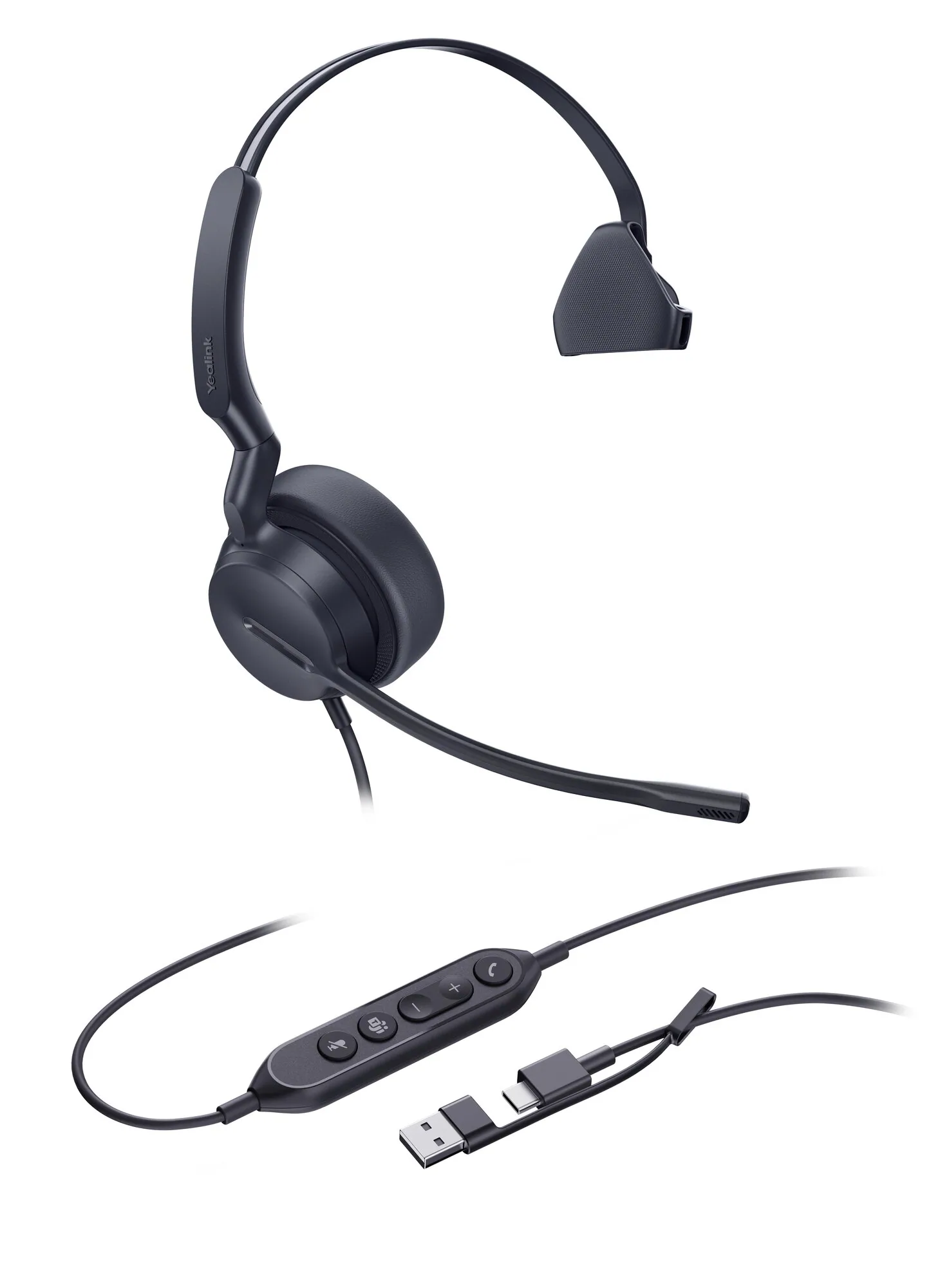 Yealink UH44 Mono Teams USB-C/A Headset – Bild 2