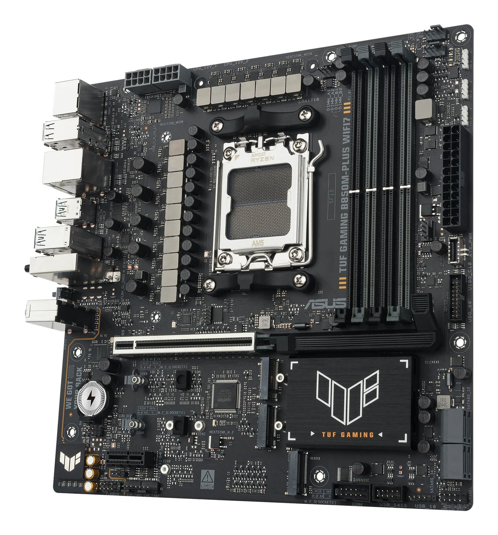 ASUS TUF GAMING B850M-PLUS WIFI7 AMD B850 Sockel AM5 micro ATX – Bild 8