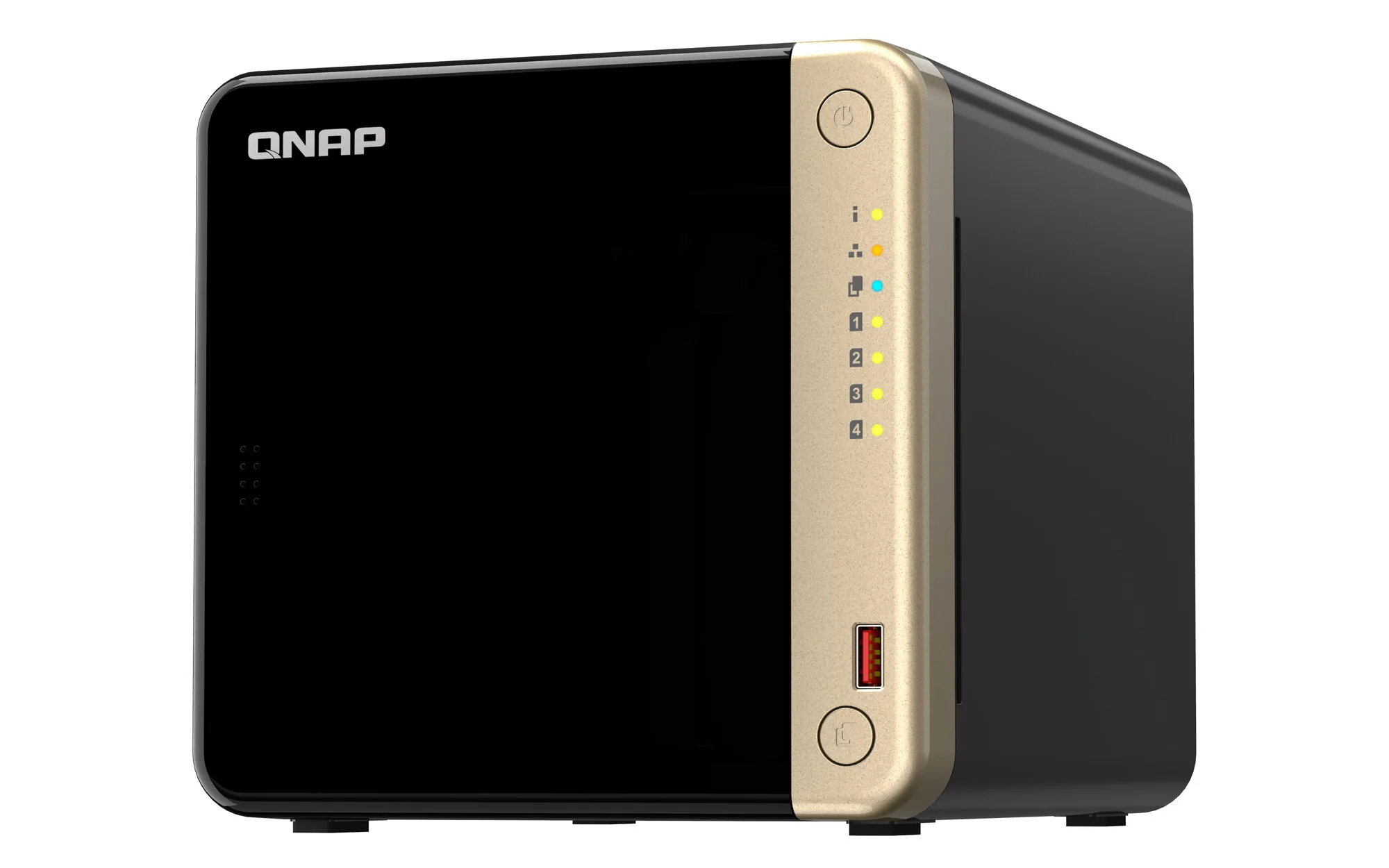 QNAP TS-464 NAS Tower Intel® Celeron® N5095 8 GB DDR4 0 TB QNAP QTS Schwarz – Bild 3