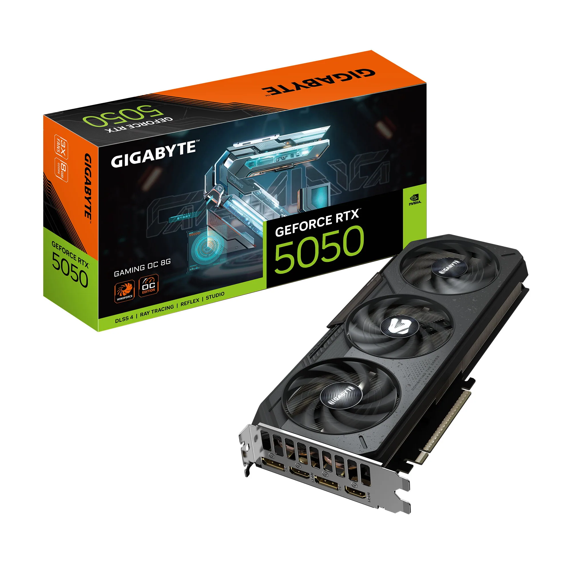 GIGABYTE GeForce RTX 5050 GAMING OC 8G Grafikkarte – Bild 1