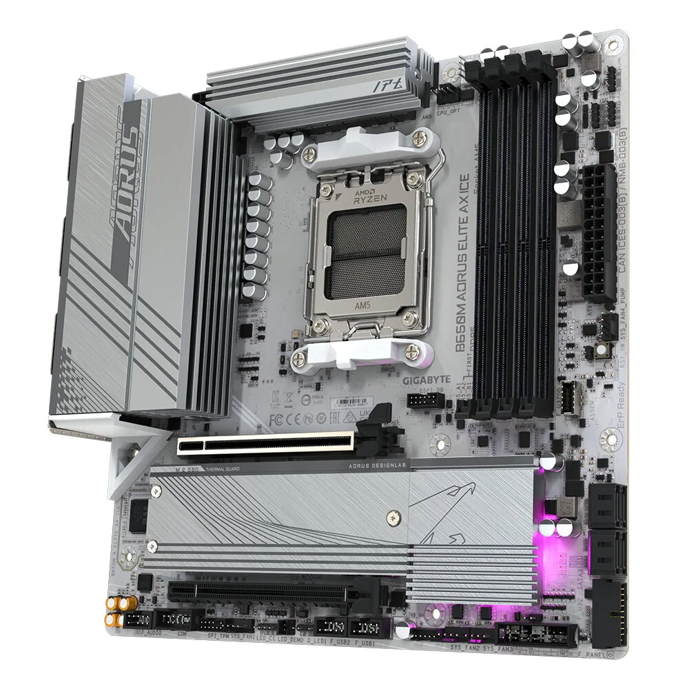 GIGABYTE B650M AORUS ELITE AX ICE Mainboard – Bild 4