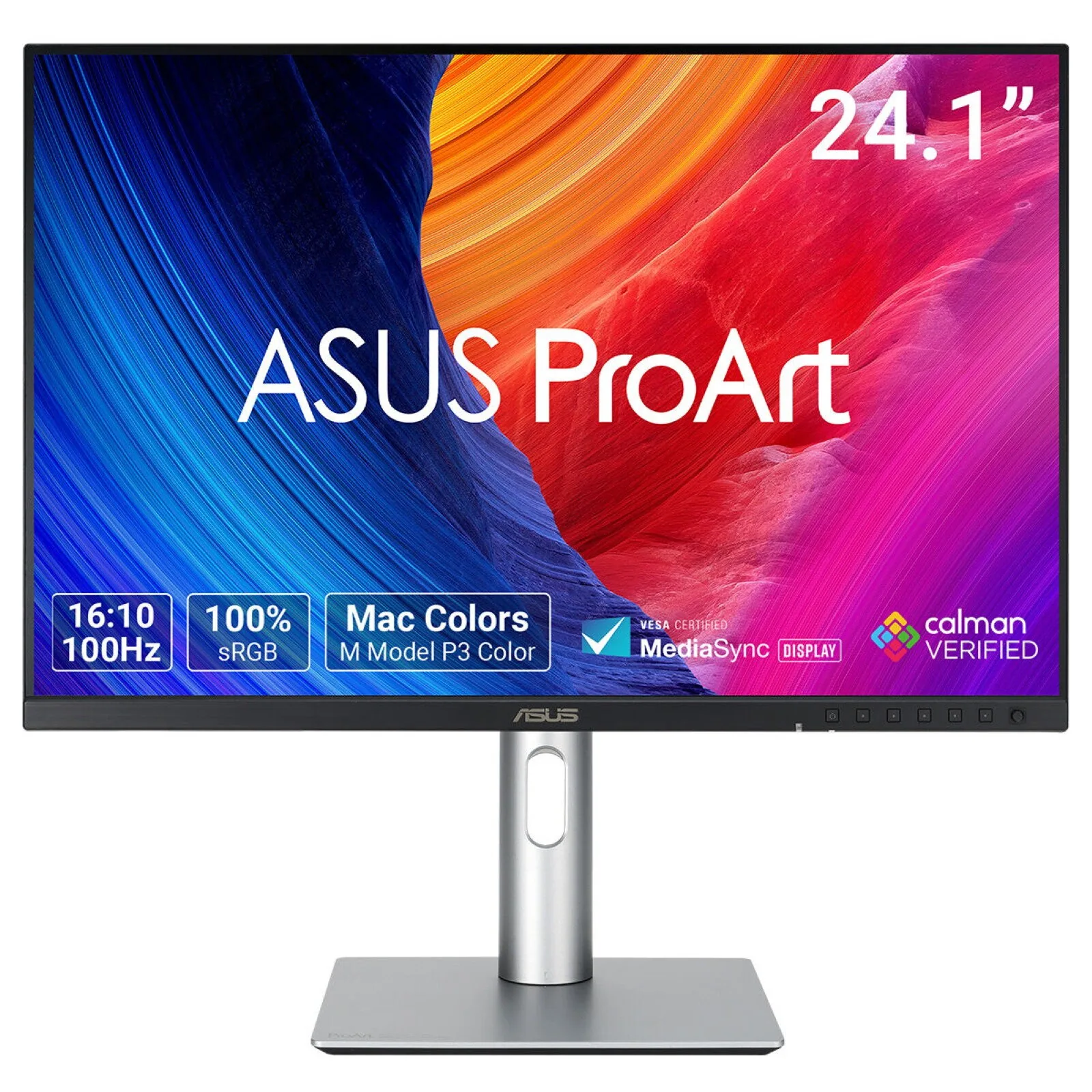 ASUS ProArt PA248QFV Computerbildschirm 61,2 cm (24.1") 1920 x 1200 Pixel WUXGA LCD Silber – Bild 1