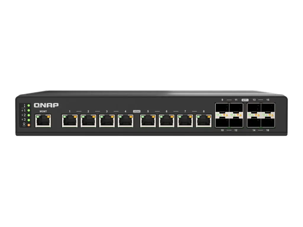 QNAP QSW-IM3216-8S8T Netzwerk-Switch Managed L2 10G Ethernet (100/1000/10000) Schwarz
