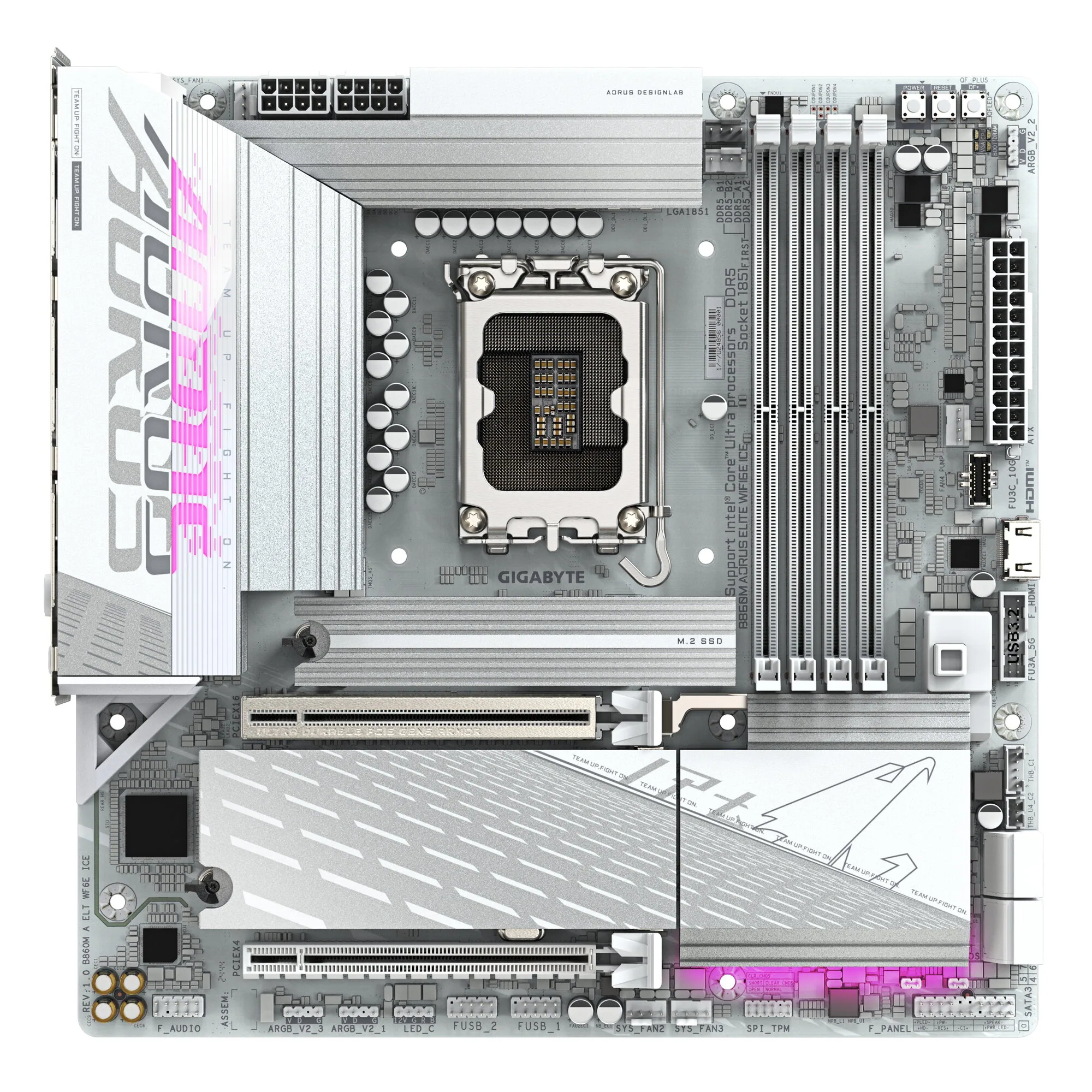 GIGABYTE B860M AORUS ELITE WF6E ICE Mainboard – Bild 2