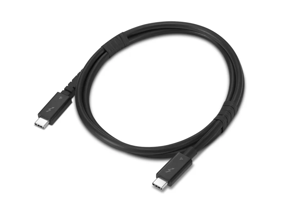 Lenovo 4X91U94412 Thunderbolt-Kabel 1 m 40 Gbit/s Schwarz – Bild 1