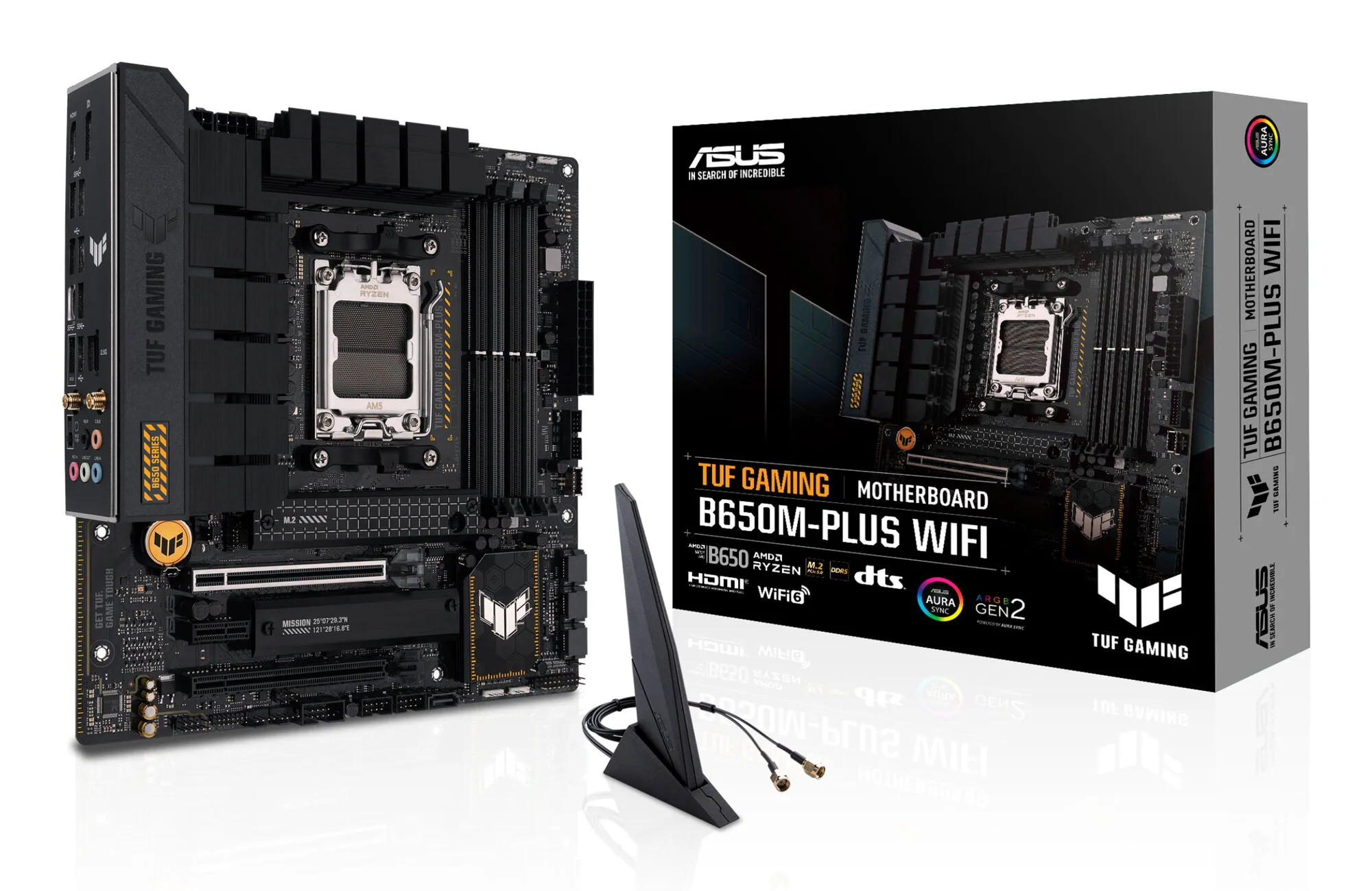ASUS TUF GAMING B650M-PLUS WIFI AMD B650 Sockel AM5 micro ATX – Bild 1