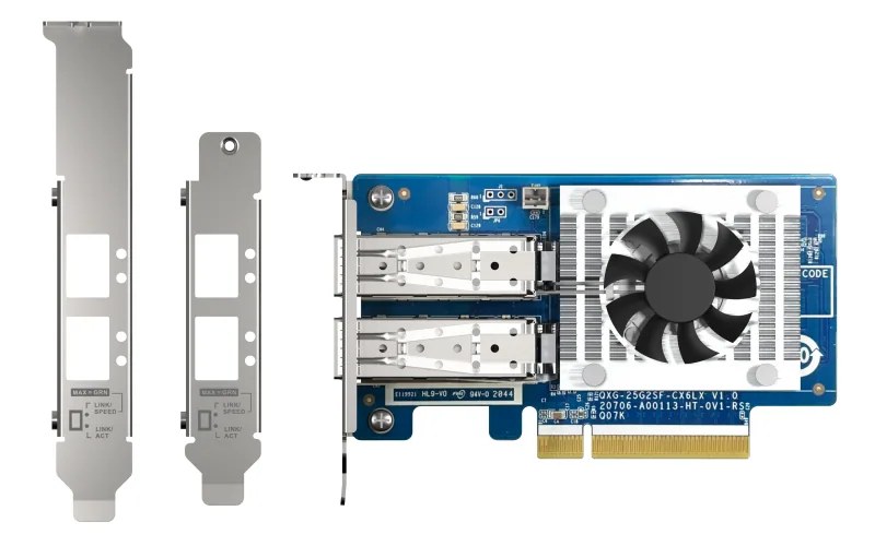 QNAP QXG-25G2SF-CX6 Netzwerkkarte Eingebaut Faser 25000 Mbit/s – Bild 1