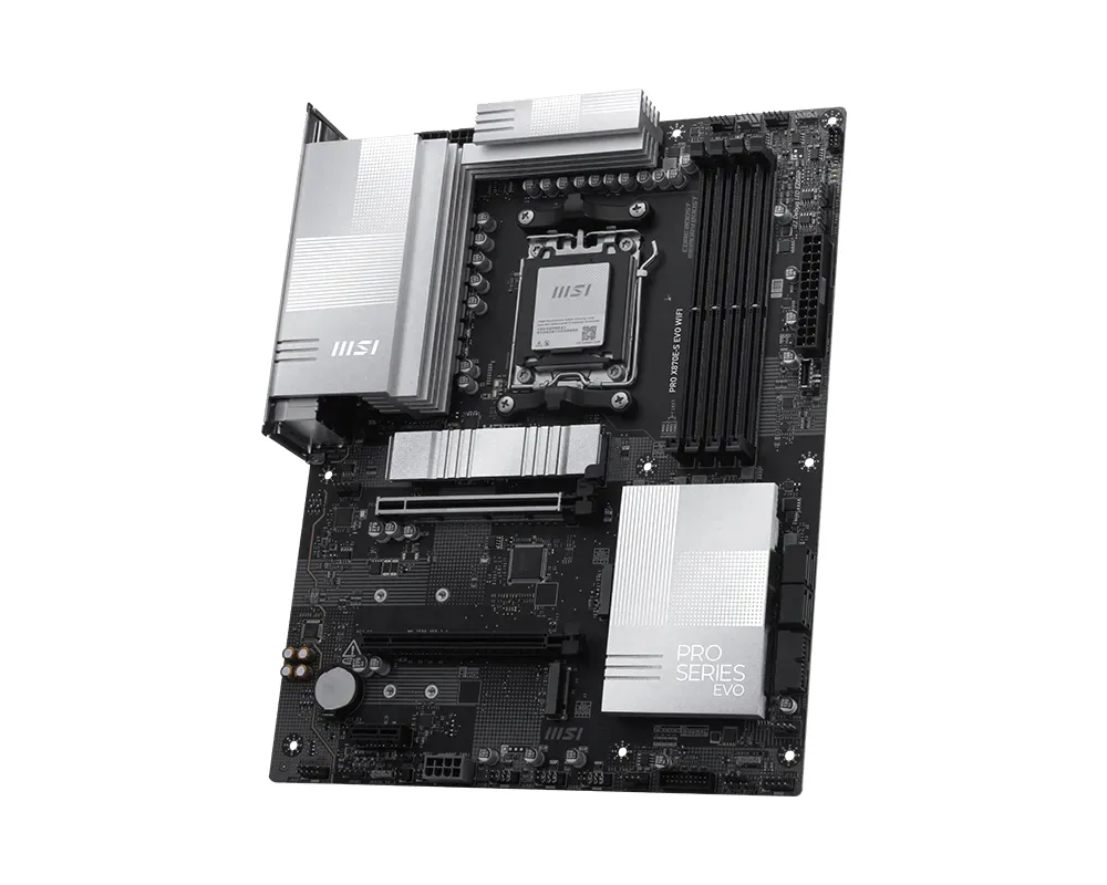 MSI PRO X870E-S EVO WIFI Motherboard AMD X870E Sockel AM5 ATX – Bild 2