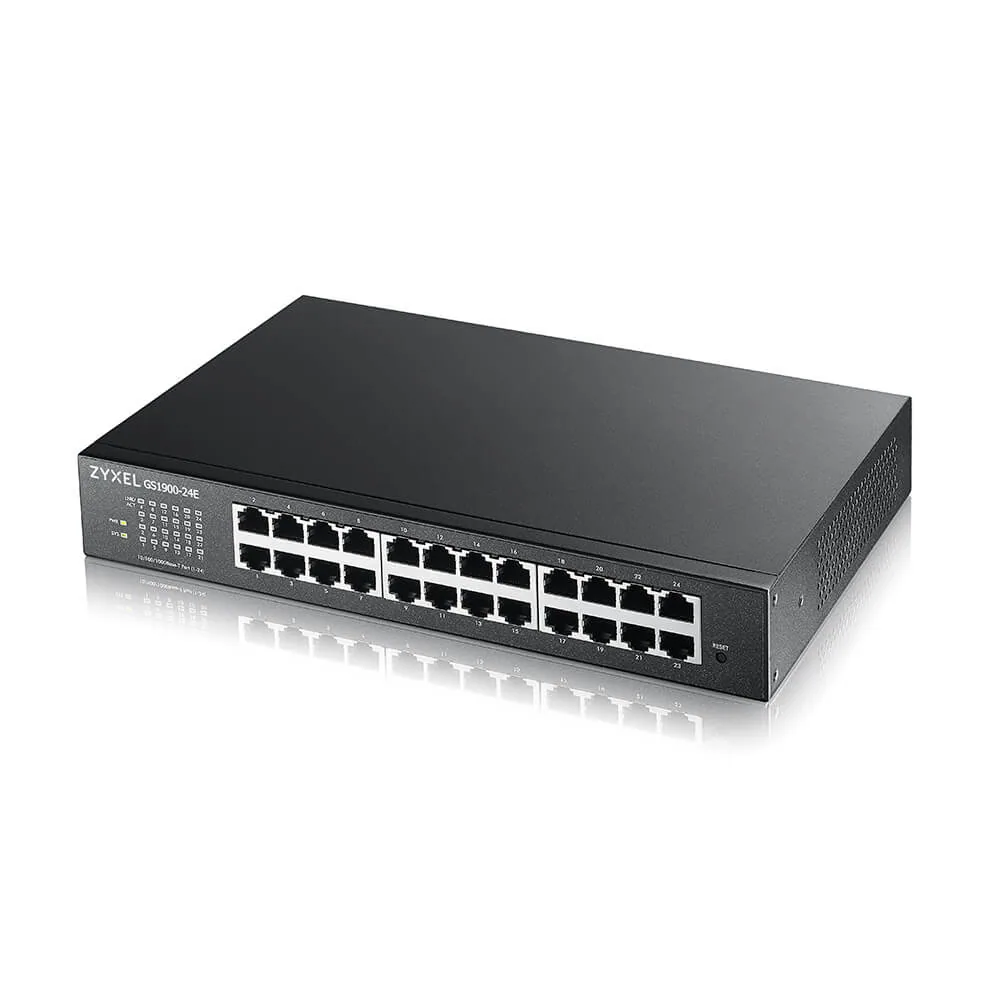 Zyxel GS1900-24E-EU0103F Netzwerk-Switch Managed L2 Gigabit Ethernet (10/100/1000) 1U Schwarz – Bild 1
