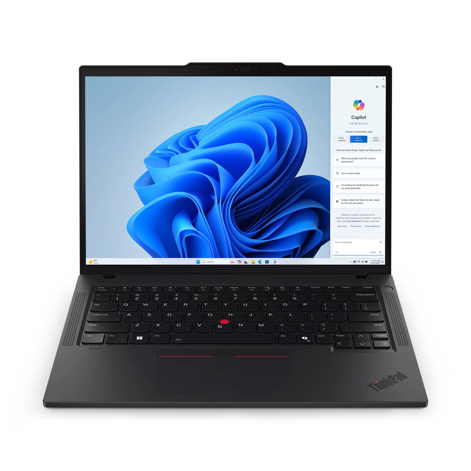 Lenovo ThinkPad P14s Gen 5 (AMD) AMD Ryzen™ 7 8840HS Mobiler Arbeitsplatz 35,6 cm (14") Touchscreen WUXGA 32 GB DDR5-SDRAM 1 TB SSD Wi-Fi 6E (802.11ax) Windows 11 Pro Schwarz Deutsch – Bild 1