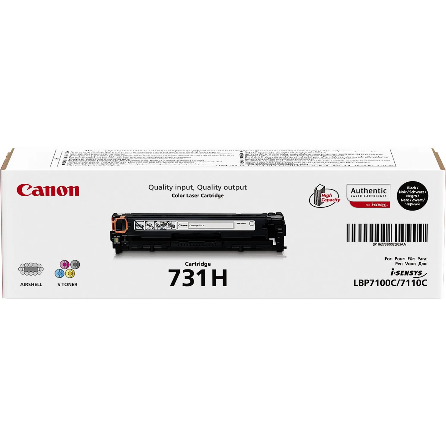 Canon 731H Tonerkartusche 1 Stück(e) Original Schwarz – Bild 2