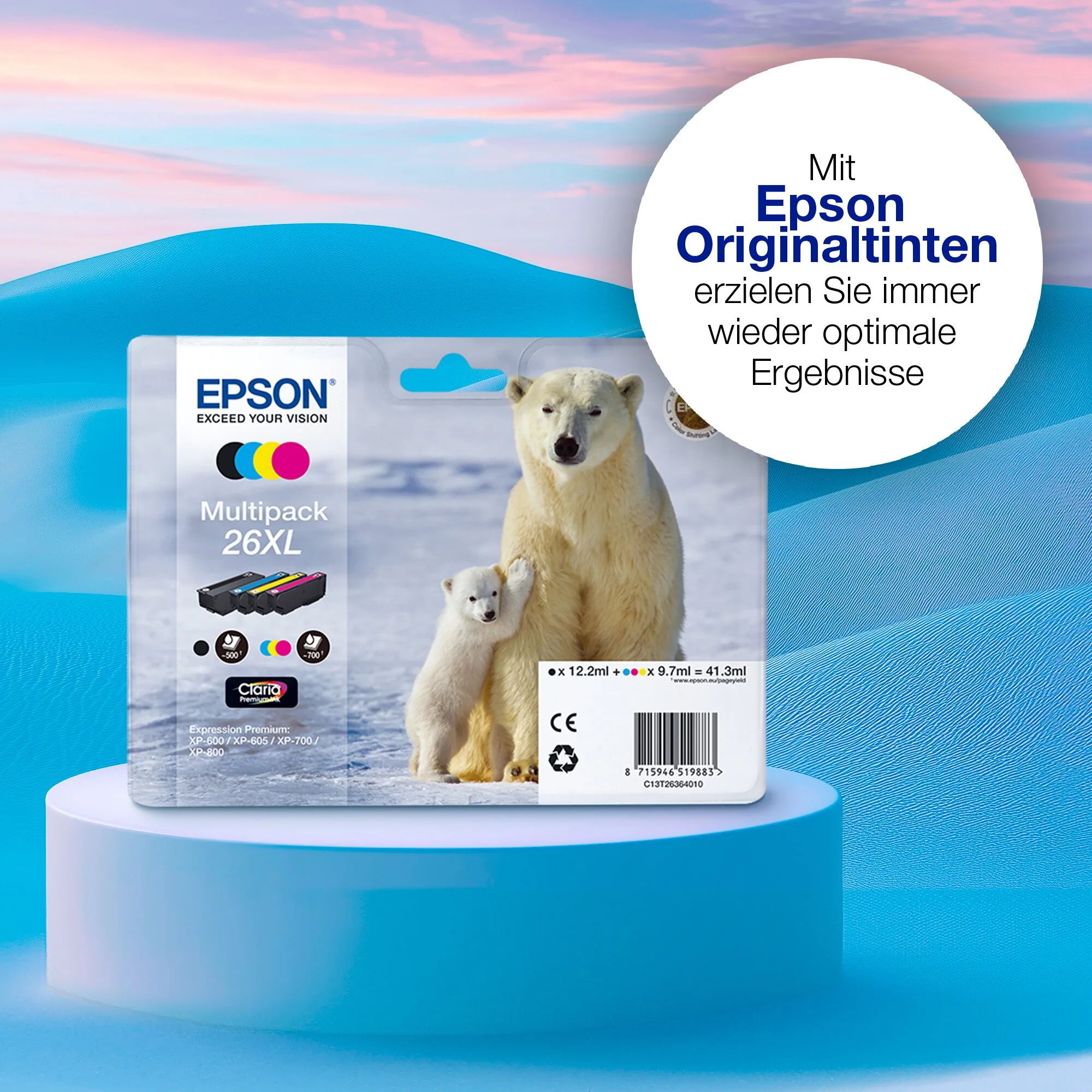 Epson Polar bear 26 Eisbär Claria Premium Single Black Tinte – Bild 4