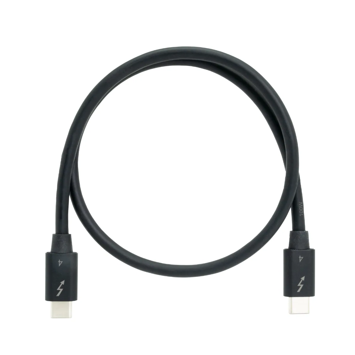 QNAP CAB-TBT4-0M5 Thunderbolt-Kabel 0,5 m 40 Gbit/s Schwarz – Bild 1