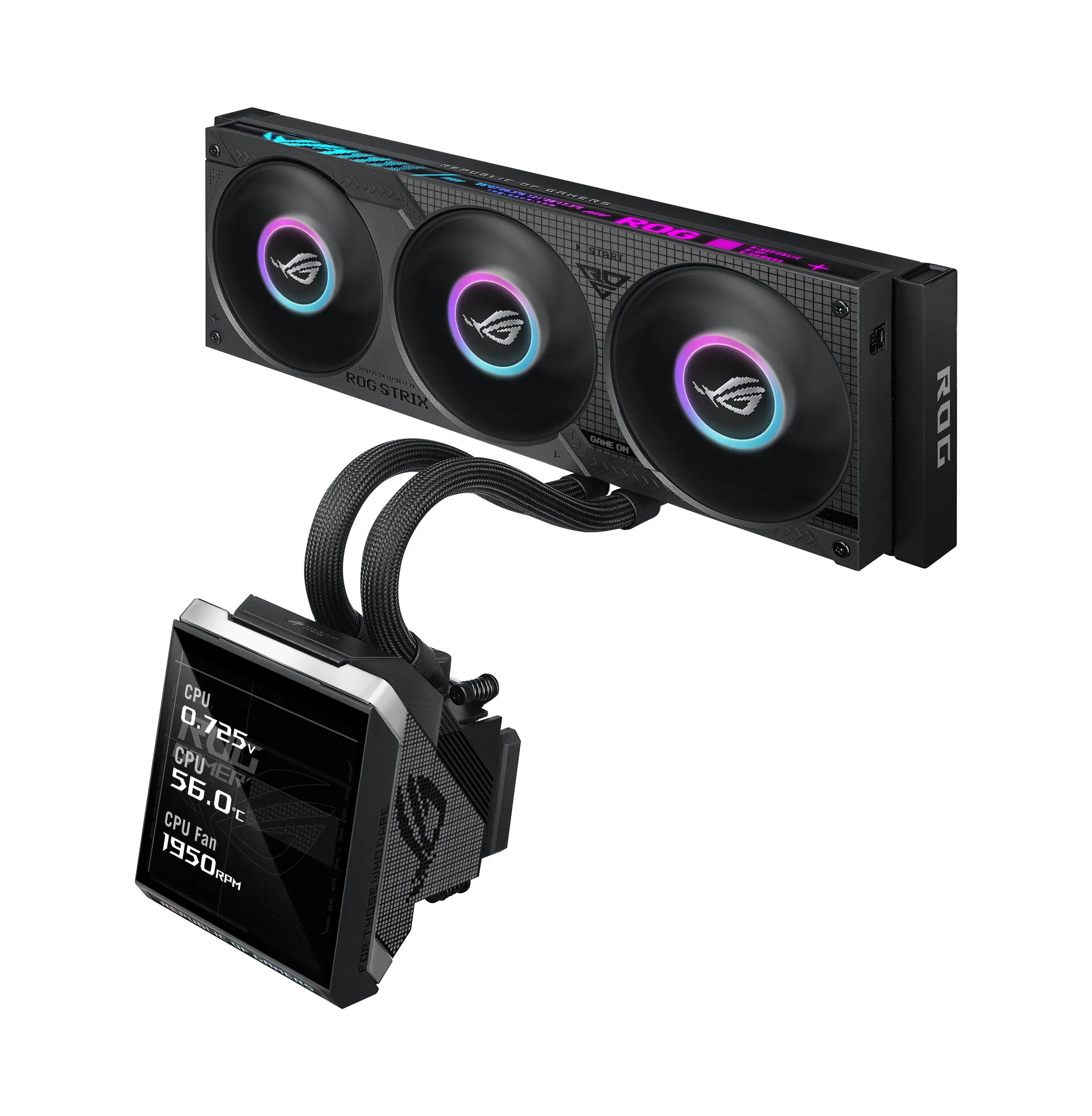 ASUS ROG Strix SLC IV 360 ARGB LCD Prozessor All-in-One-Flüssigkeitskühler 12 cm Schwarz 1 Stück(e) – Bild 3