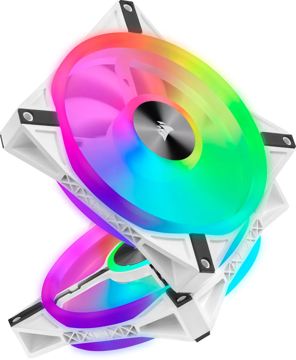 Corsair Lüfter 140*140*25 QL140 RGB LED Fan Weiß, Single