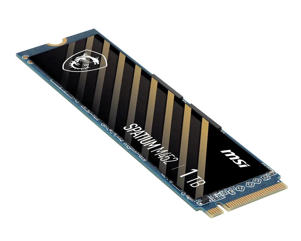 MSI SPATIUM M452 PCIE 4.0 NVME M.2 1TB Internes Solid State Drive PCI Express 4.0 3D NAND – Bild 4