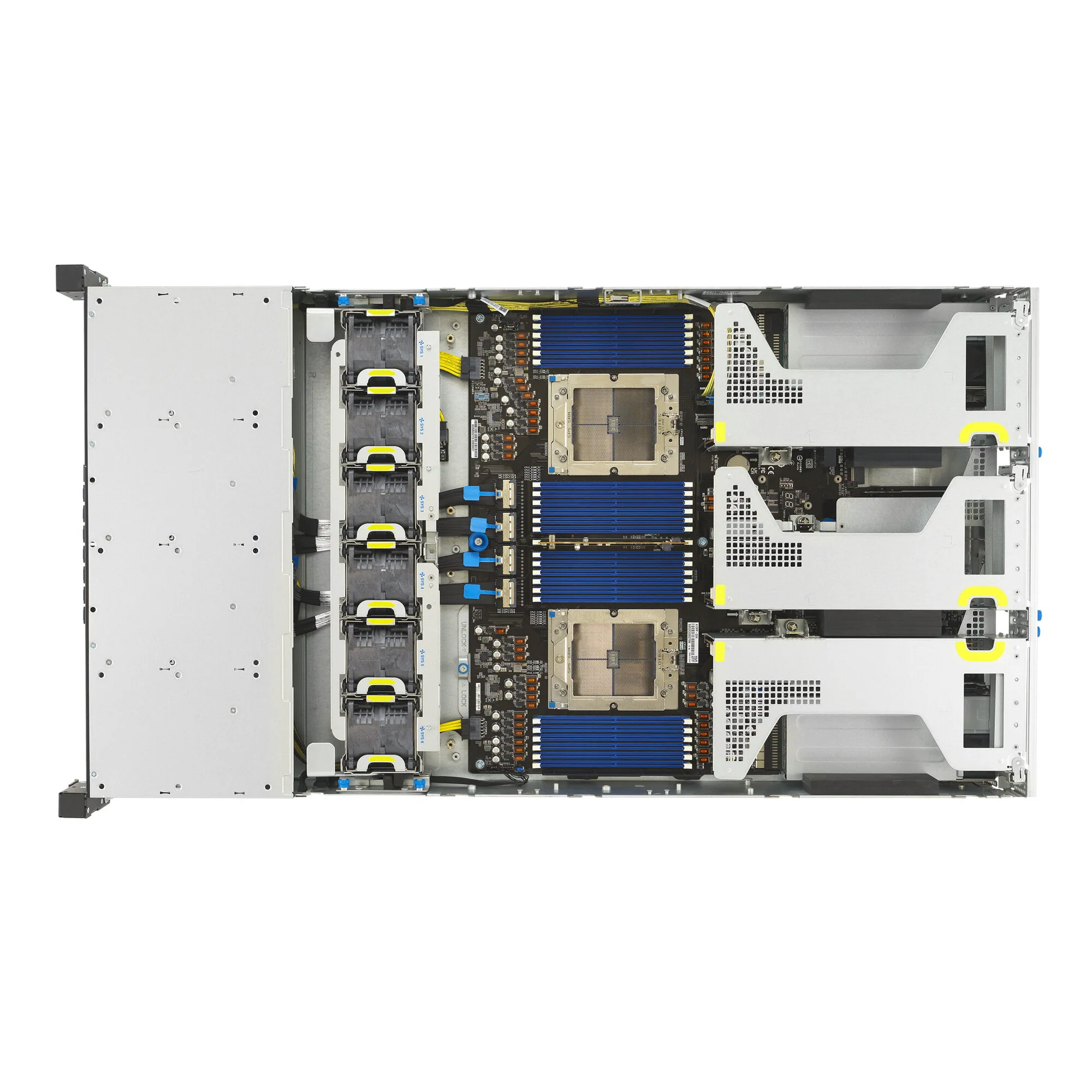 ASUS RS720A-E13-RS24G Socket SP5 Rack (2U) Schwarz, Silber – Bild 6