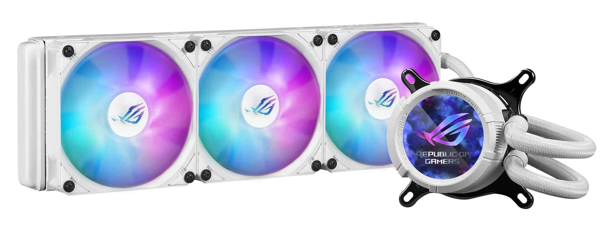ASUS ROG Strix LC III 360 ARGB White Edition Prozessor All-in-One-Flüssigkeitskühler 12 cm Weiß – Bild 1