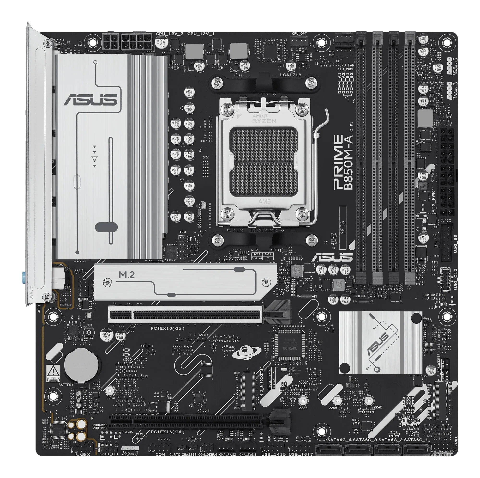 ASUS PRIME B850M-A-CSM AMD B850 Sockel AM5 micro ATX – Bild 2