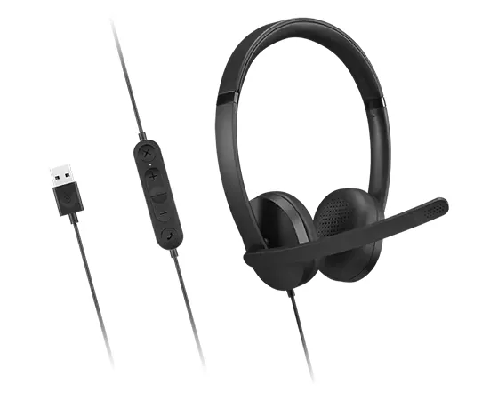 Lenovo 4XD1P83425 Kopfhörer & Headset Kabelgebunden Kopfband Anrufe/Musik USB Typ-A Schwarz – Bild 4