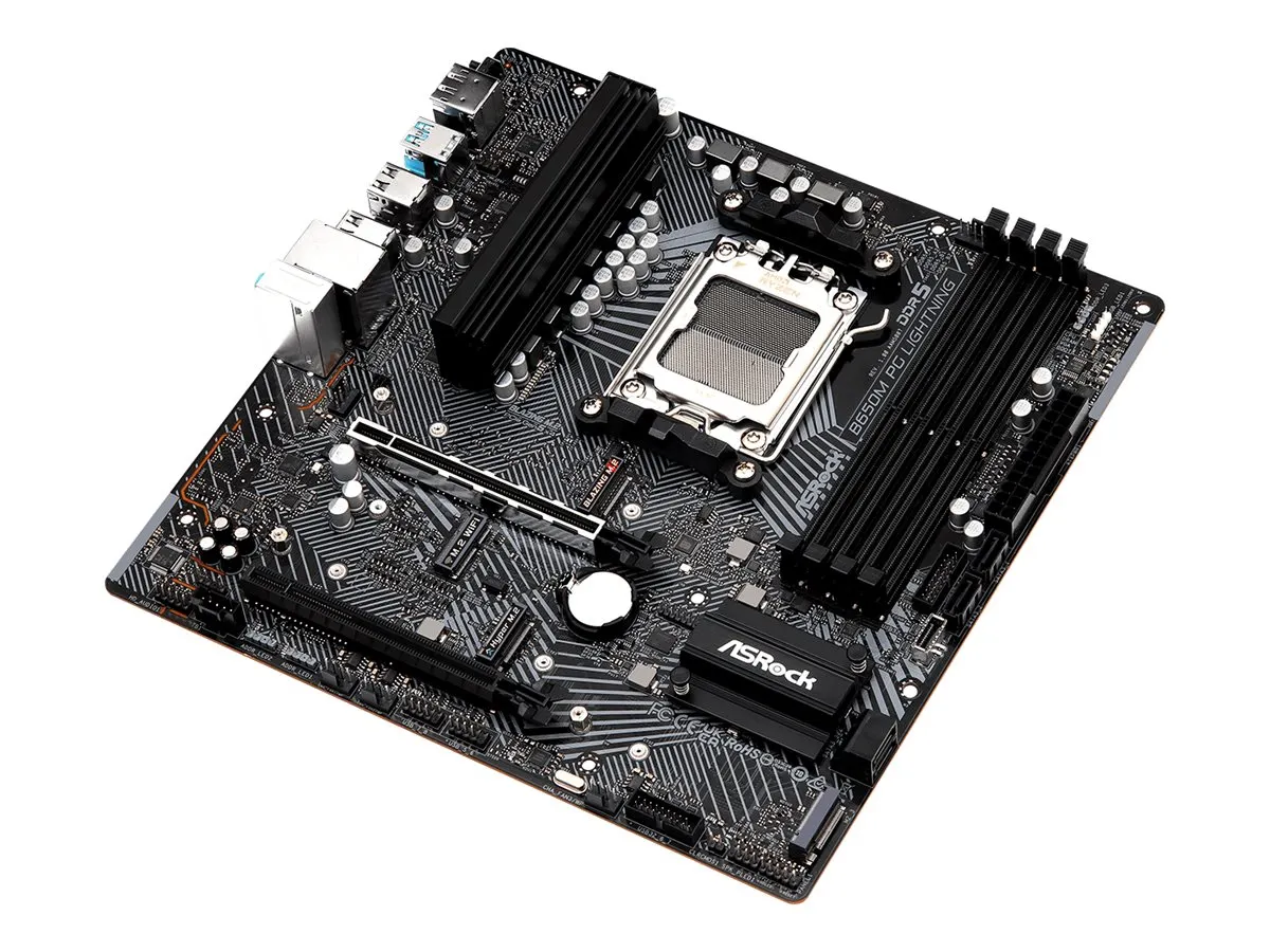 ASRock B650M PG Lightning        AM5 mATX HDMI/DP       DDR5