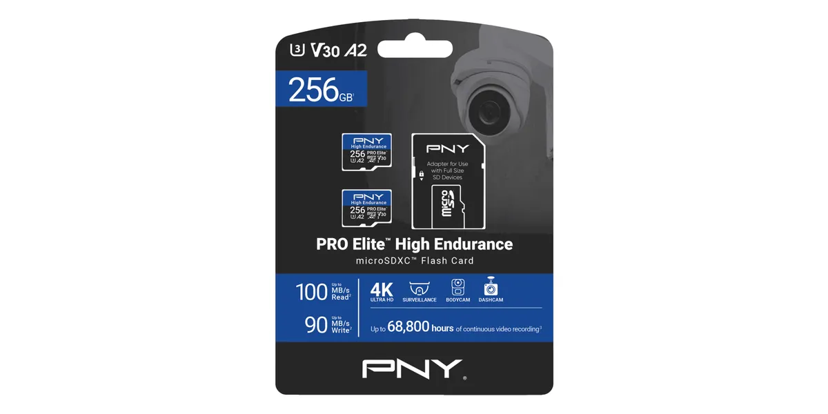 SD MicroSD XC Card PNY Pro Elite High Endurance