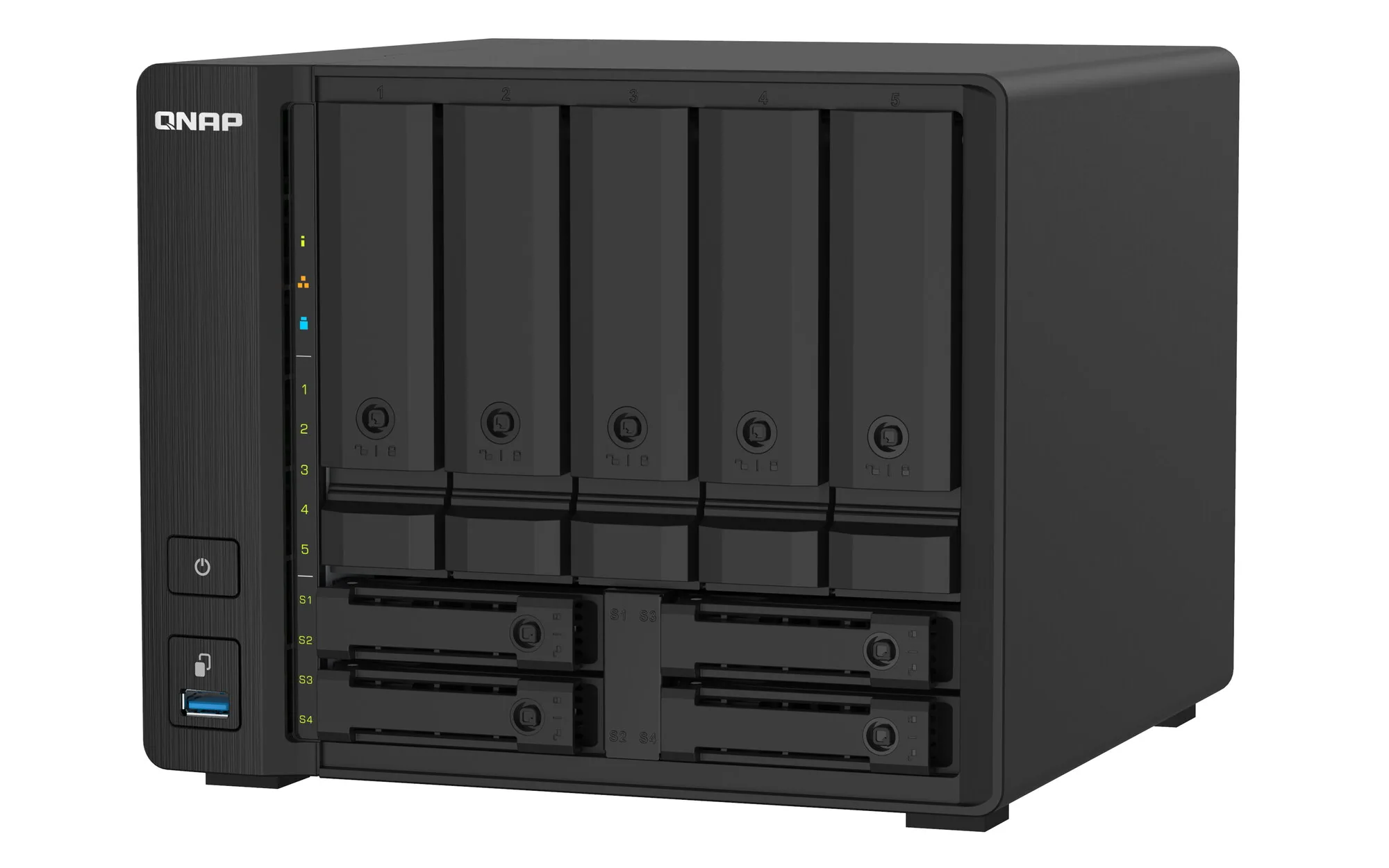 QNAP TS-932PX NAS Tower Annapurna Labs Alpine AL-324 4 GB DDR4 0 TB QNAP Turbo System Schwarz – Bild 5