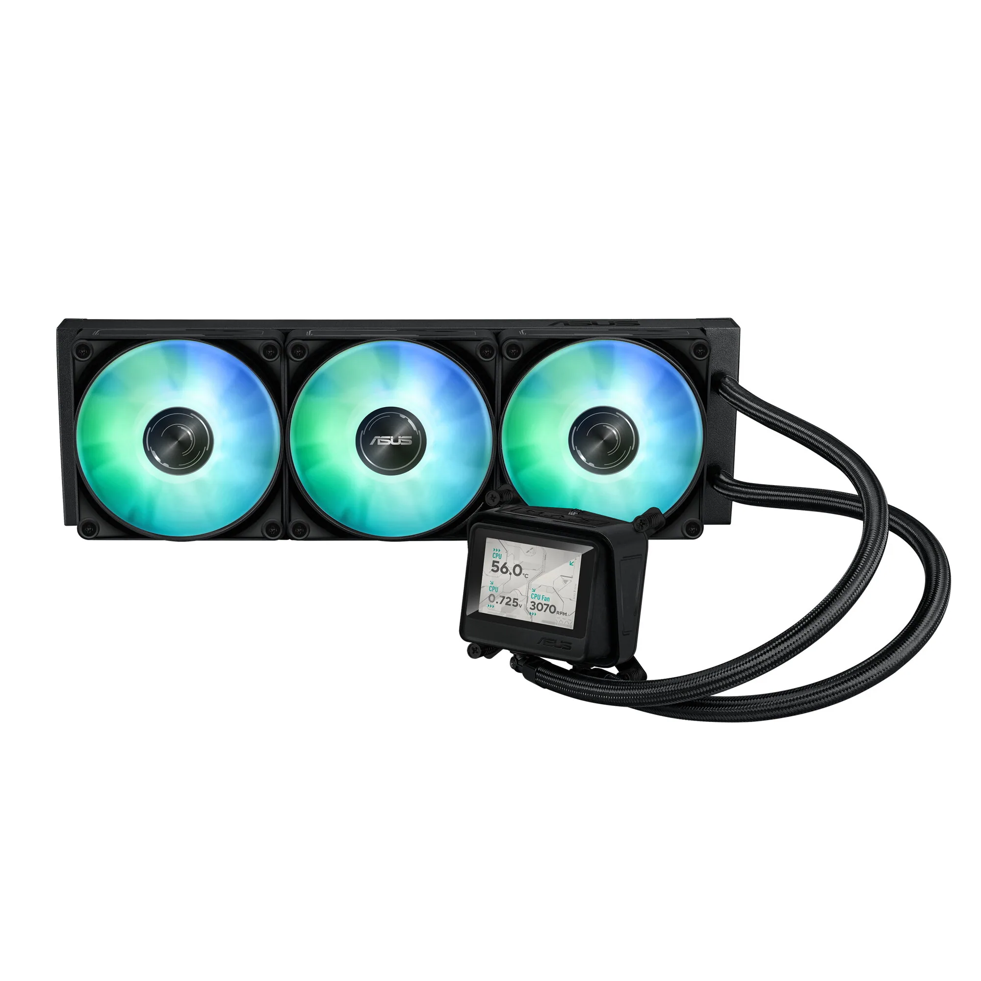 ASUS MAX GAMING LC 360 ARGB LCD Prozessor All-in-One-Flüssigkeitskühler 12 cm Schwarz – Bild 1