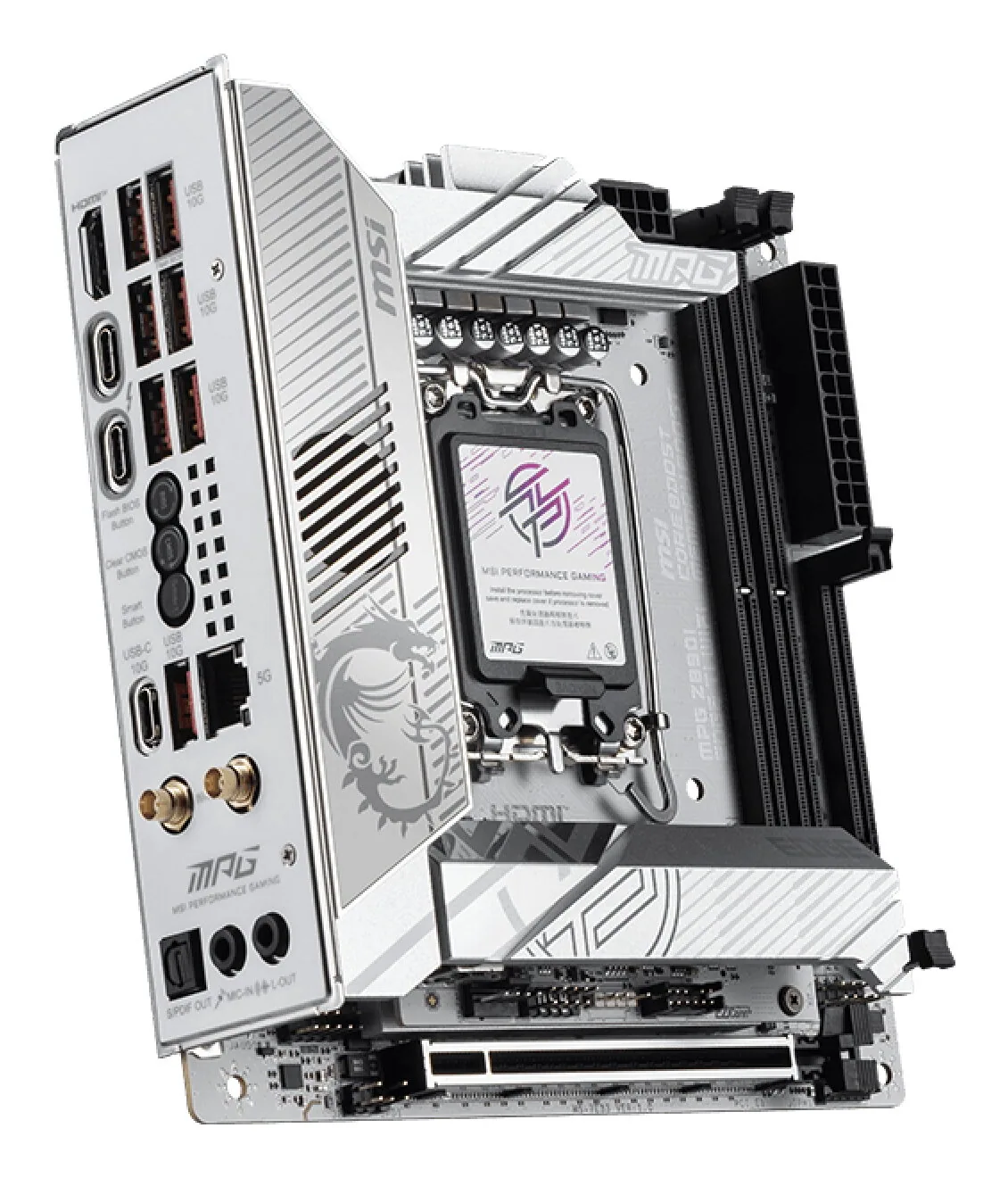 MSI MPG Z890I EDGE TI WIFI Motherboard Intel Z890 LGA 1851 (Socket V1) mini ITX – Bild 4